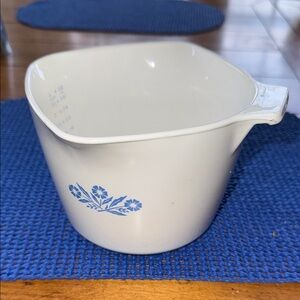 Corning Ware Saucemaker - Cornflower Pattern- Vintage